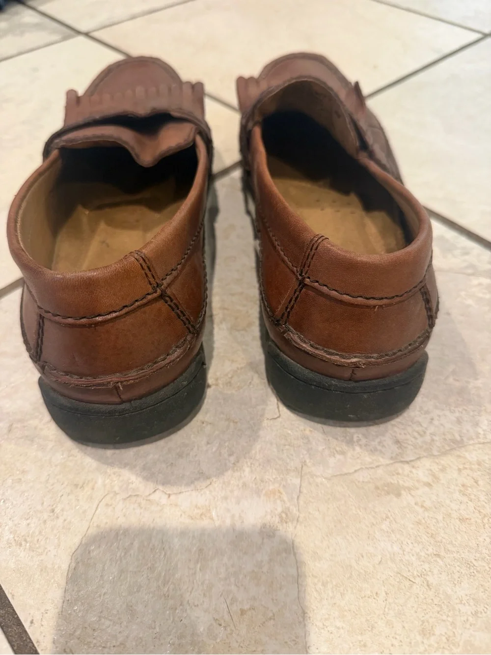 Dockers Men’s Brown Leather Kiltie Loafers